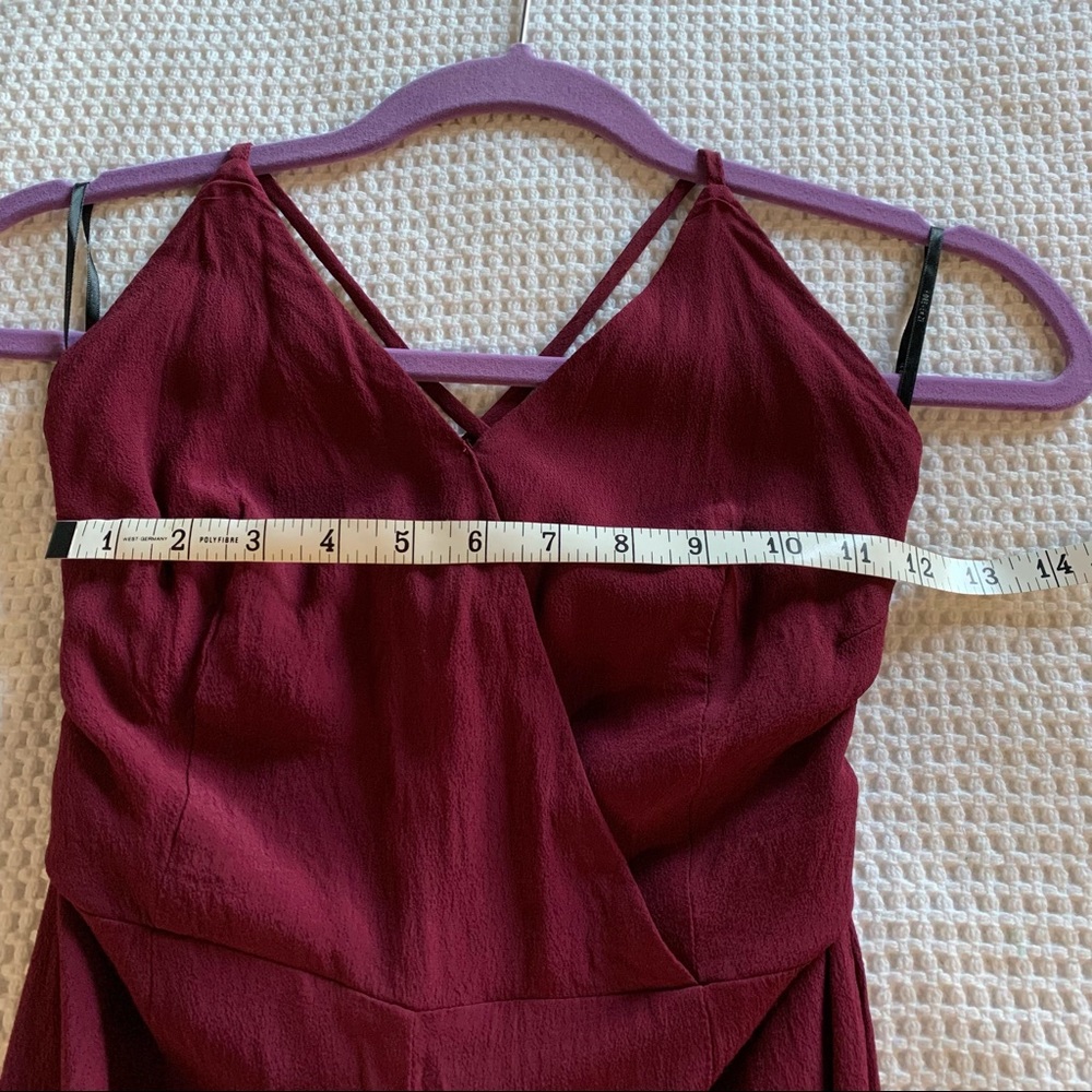 Forever 21 Palazzo Leg Red Jumpsuit Size Medium - Picture 8 of 15